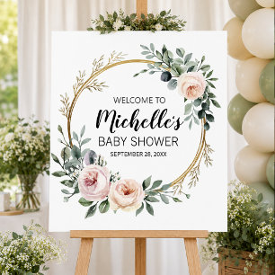 Affiche Panneau de bienvenue pour une baby shower sur le t