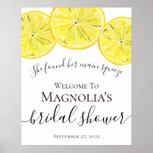Affiche Panneau de bienvenue pour une baby shower sur le t