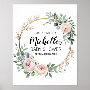 Affiche Panneau de bienvenue pour une baby shower sur le t