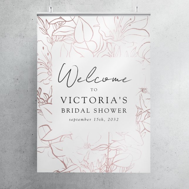 Affiche Panneau de bienvenue pour une douche de mariage à  (Créateur téléchargé)