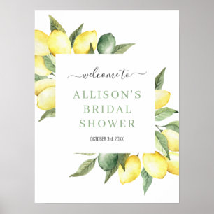 Affiche Panneau de bienvenue pour une douche de mariage à 