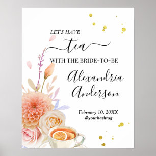 Affiche Panneau de bienvenue pour une douche de mariée au