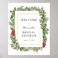 Panneau de bienvenue pour une douche de mariée ave