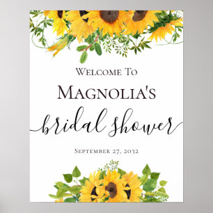 Affiche Panneau de bienvenue pour une douche de nuptiale a