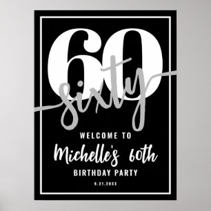 Affiche Panneau de bienvenue pour une fête d'anniversaire 