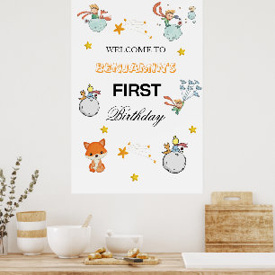 Affiche Panneau de bienvenue pour une fête d'anniversaire