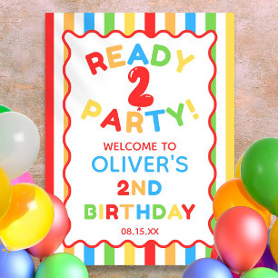 Affiche Panneau de bienvenue pour une fête d'anniversaire 