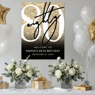 Affiche Panneau de bienvenue pour une fête d'anniversaire