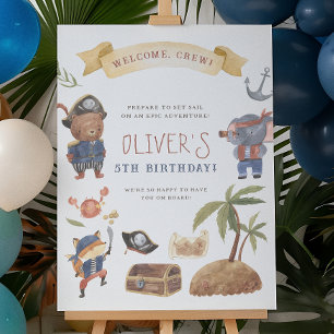 Affiche Panneau de bienvenue pour une fête d'anniversaire