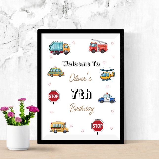 Affiche Panneau de bienvenue pour une fête d'anniversaire  (Créateur téléchargé)