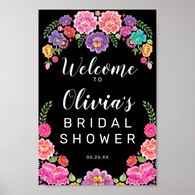 Affiche Panneau de bienvenue pour une fête de mariage (Devant)