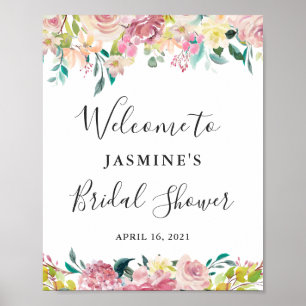 Affiche Panneau de bienvenue pour une fête de mariage aux