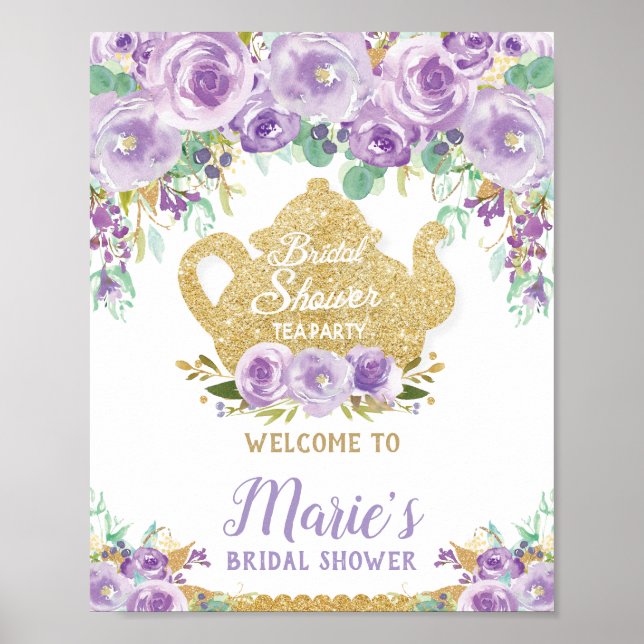 Affiche Panneau de bienvenue pour une fête de mariage avec (Devant)