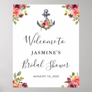 Affiche Panneau de bienvenue pour une fête de mariage avec