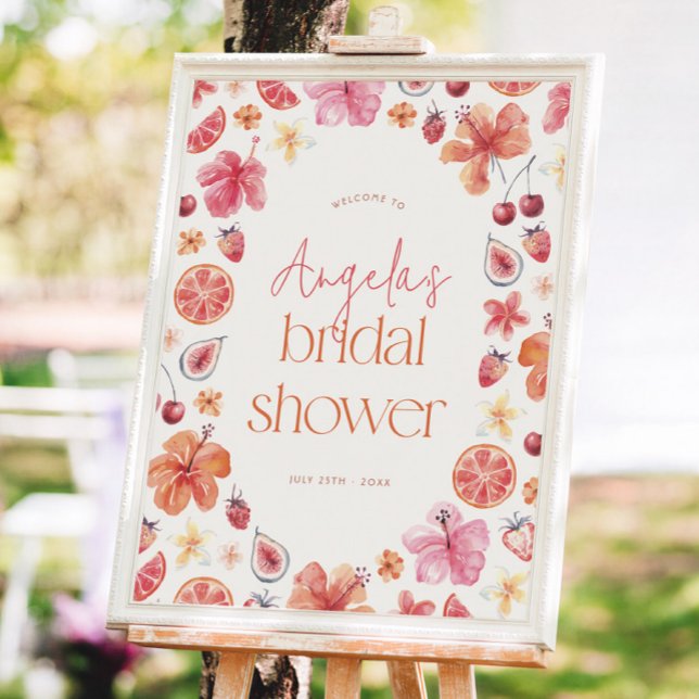 Affiche Panneau de bienvenue pour une fête de mariage Citr (Créateur téléchargé)
