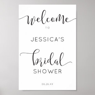 Affiche Panneau de bienvenue pour une fête de mariage en é