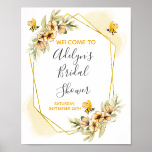 Affiche Panneau de bienvenue pour une fête de mariage en l