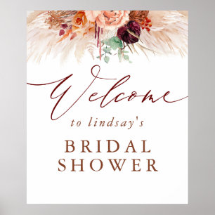 Affiche Panneau de bienvenue pour une fête de mariage en t