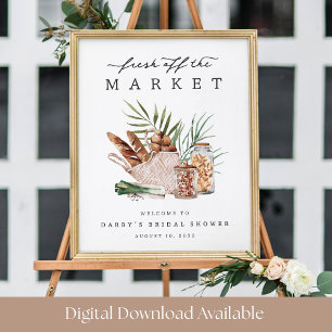 Affiche Panneau de bienvenue pour une fête de mariage 'Fre