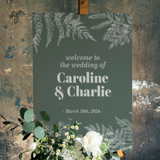 Affiche Panneau de bienvenue pour une fête de mariage sur  (Créateur téléchargé)