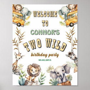 Affiche Panneau de bienvenue pour une fête de premier anni