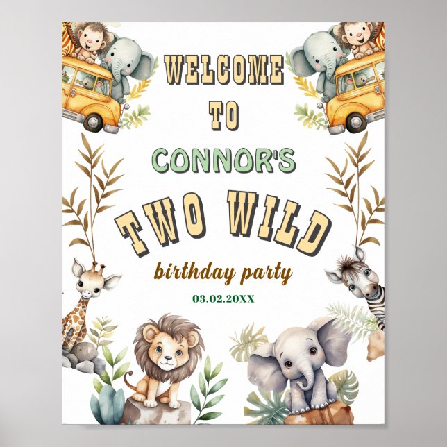 Affiche Panneau de bienvenue pour une fête de premier anni (Devant)