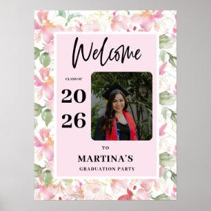 Affiche Panneau de bienvenue pour une fête de remise de di