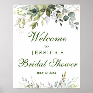 Affiche Panneau de bienvenue pour une fête prénuptiale à l