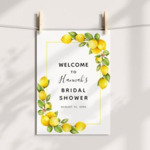Affiche Panneau de bienvenue pour une fête prénuptiale au 