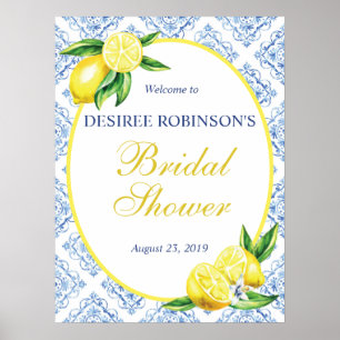 Affiche Panneau de bienvenue pour une fête prénuptiale au 