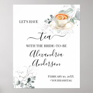 Affiche Panneau de bienvenue pour une fête prénuptiale aut