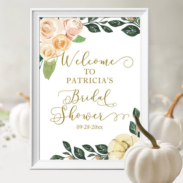 Affiche Panneau de bienvenue pour une fête prénuptiale aut (Créateur téléchargé)