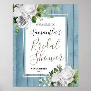 Affiche Panneau de bienvenue pour une fête prénuptiale aux
