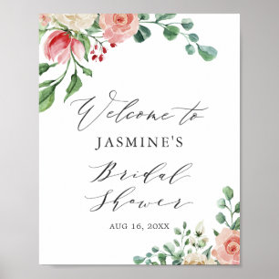 Affiche Panneau de bienvenue pour une fête prénuptiale aux