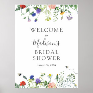 Affiche Panneau de bienvenue pour une fête prénuptiale ave
