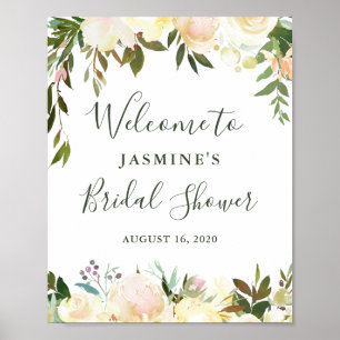 Affiche Panneau de bienvenue pour une fête prénuptiale ave