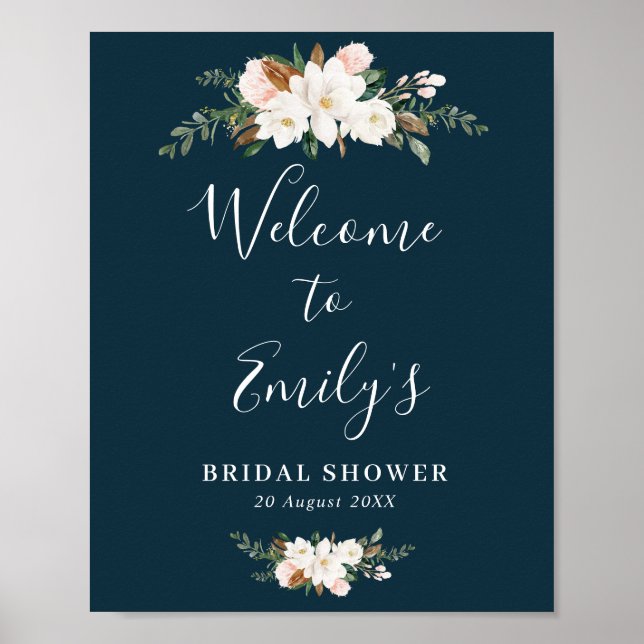 Affiche panneau de bienvenue pour une fête prénuptiale ave (Devant)