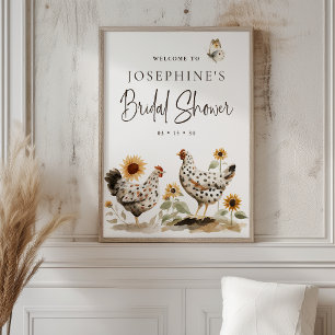 Affiche Panneau de bienvenue pour une fête prénuptiale Cou