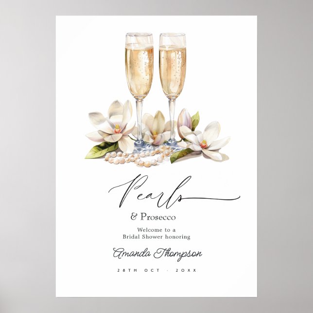 Affiche Panneau de bienvenue pour une fête prénuptiale 'Pe (Devant)