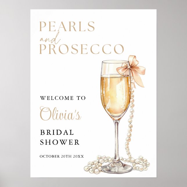 Affiche Panneau de bienvenue pour une fête prénuptiale per (Devant)