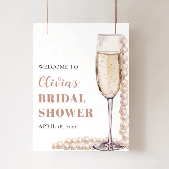 Affiche Panneau de bienvenue pour une fête prénuptiale per (Créateur téléchargé)