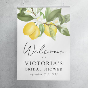 Affiche Panneau de bienvenue pour une fête prénuptiale sur