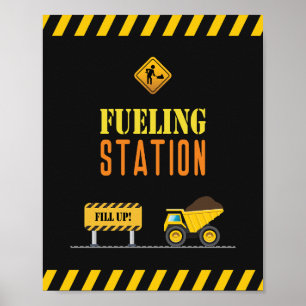 Affiche Panneau de boisson minimaliste Simple Construction