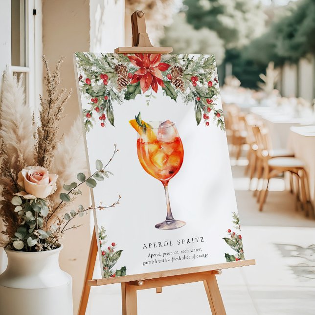Affiche Panneau de boisson signature de Noël (Créateur téléchargé)
