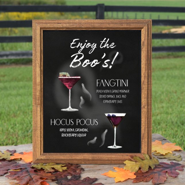 Affiche Panneau de boisson signature Halloween (Créateur téléchargé)