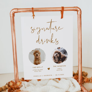 Affiche Panneau de boisson signature INDIE Boho 2 Photo
