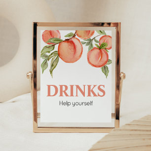 Affiche Panneau de boissons pour Baby Shower Sweet Little 