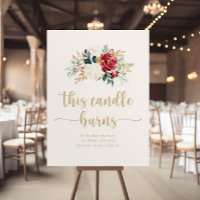 Panneau de bougie florale en or Classique Cette bo