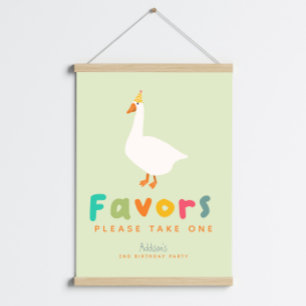 Affiche Panneau de cadeau de 2e anniversaire Green Two Sil