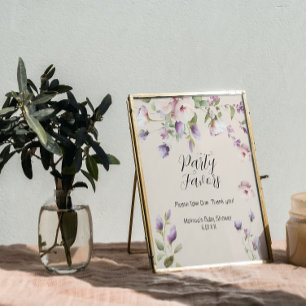Affiche Panneau de cadeau de fête de Magnolia
